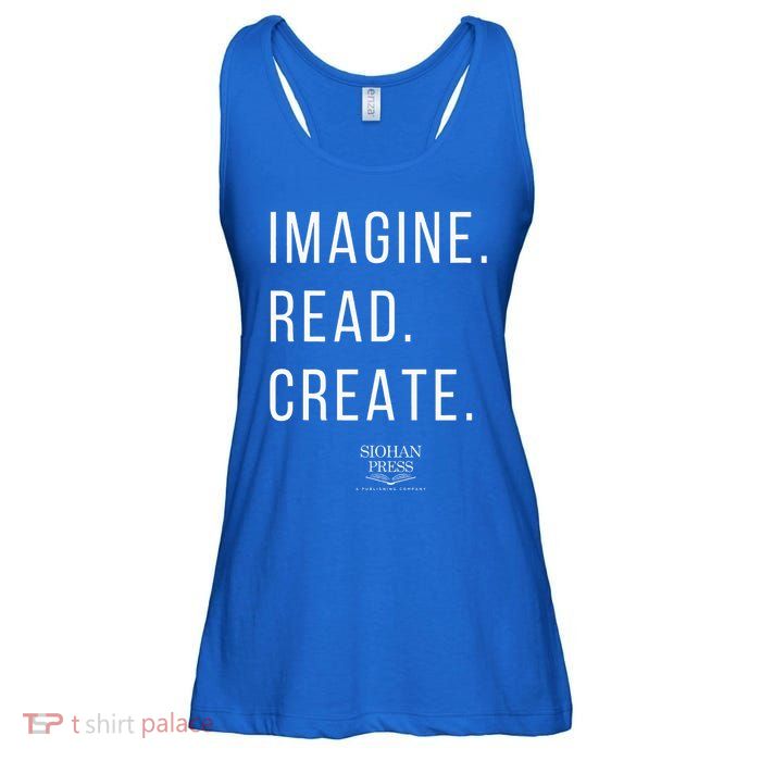 Imagine. Read. Create Ladies Essential Flowy Tank