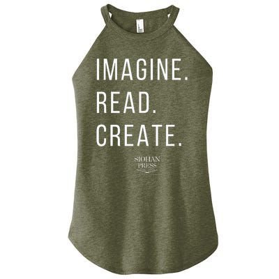 Imagine. Read. Create Women’s Perfect Tri Rocker Tank