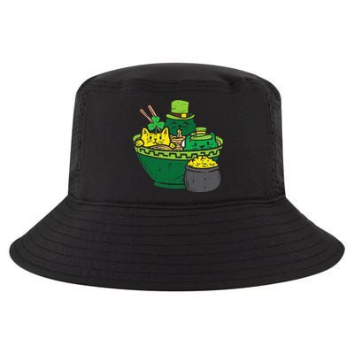 Irish Ramen Cats Cute Anime St Patricks Day Cool Comfort Performance Bucket Hat