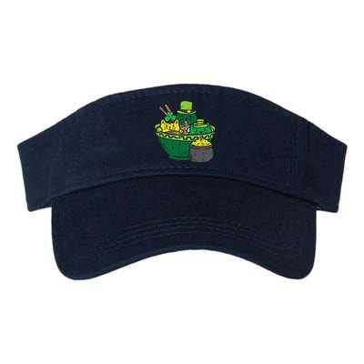 Irish Ramen Cats Cute Anime St Patricks Day Valucap Bio-Washed Visor