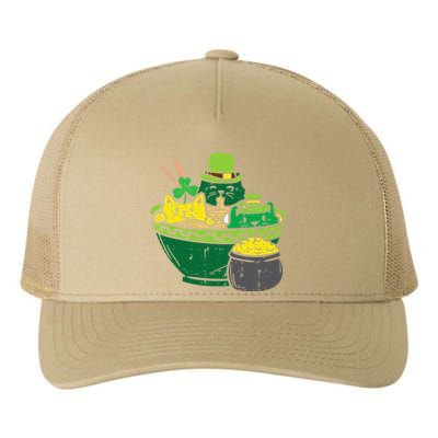 Irish Ramen Cats Cute Anime St Patricks Day Yupoong Adult 5-Panel Trucker Hat