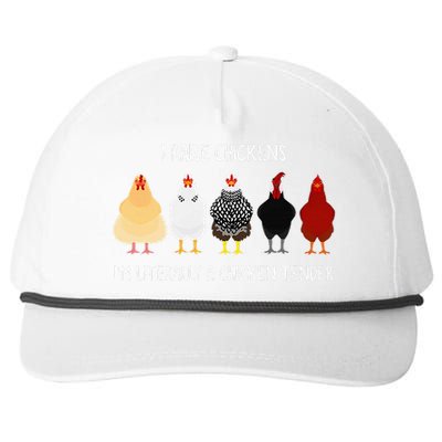 I Raise Chickens IM Literally A Chicken Tender Snapback Five-Panel Rope Hat