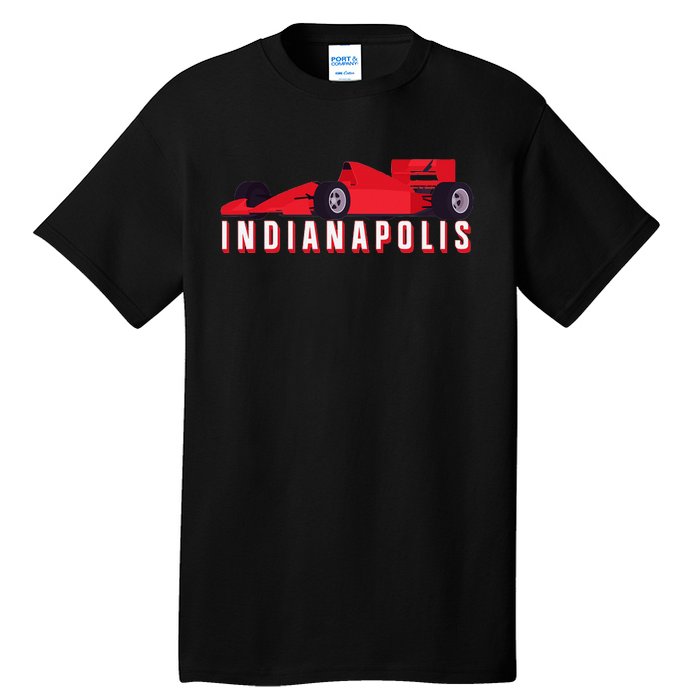 Indianapolis Race Car Indiana Automobile Racing Souvenir Tall T-Shirt