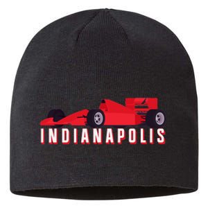 Indianapolis Race Car Indiana Automobile Racing Souvenir Sustainable Beanie