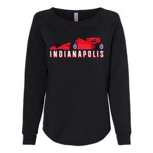 Indianapolis Race Car Indiana Automobile Racing Souvenir Womens California Wash Sweatshirt