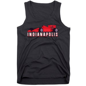 Indianapolis Race Car Indiana Automobile Racing Souvenir Tank Top