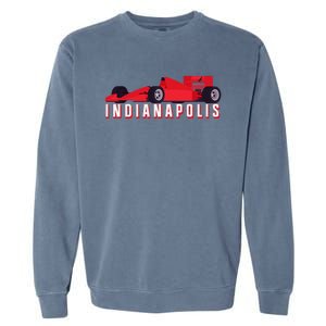 Indianapolis Race Car Indiana Automobile Racing Souvenir Garment-Dyed Sweatshirt