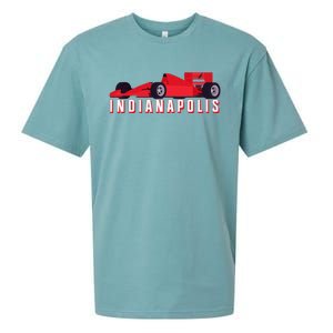 Indianapolis Race Car Indiana Automobile Racing Souvenir Sueded Cloud Jersey T-Shirt