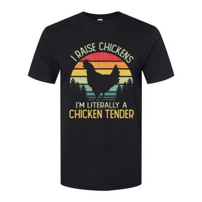 I Raise Chickens I'm Literally A Chicken Tender Vintage Softstyle® CVC T-Shirt