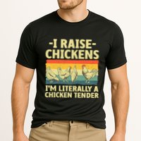 I Raise Chickens Im Literally A Chicken Tender Funny Chicken Cooling Performance Crew T-Shirt
