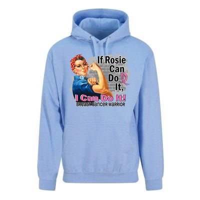 Breast Cancer, If Rosie Can Do It Breast Cancer Warrior Unisex Surf Hoodie