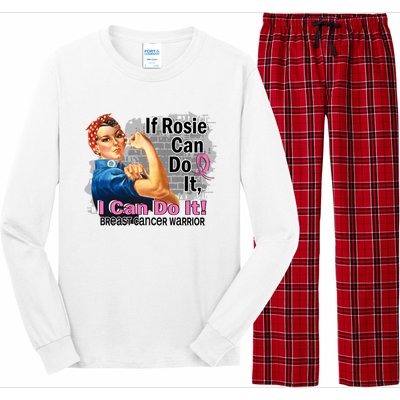 Breast Cancer, If Rosie Can Do It Breast Cancer Warrior Long Sleeve Pajama Set