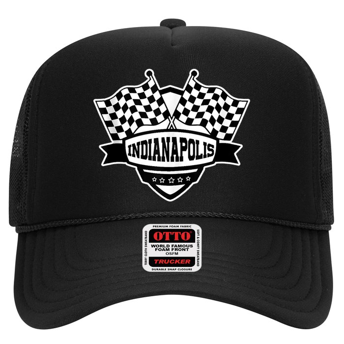Indianapolis Racing Checkered Flag Trucker Hat