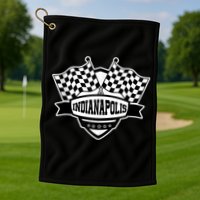 Indianapolis Racing Checkered Flag Golf Towel