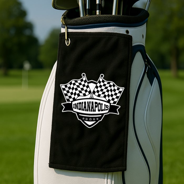 Indianapolis Racing Checkered Flag Golf Towel