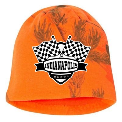 Indianapolis Racing Checkered Flag Kati - Camo Knit Beanie