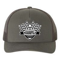 Indianapolis Racing Checkered Flag Yupoong Adult 5-Panel Trucker Hat