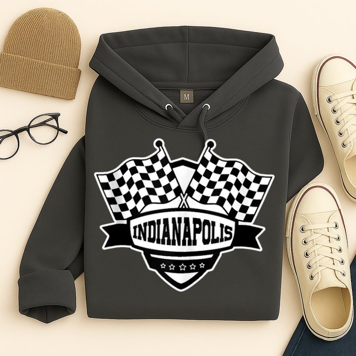 Indianapolis Racing Checkered Flag Hoodie