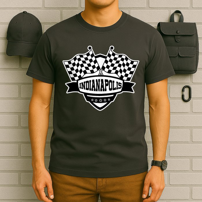 Indianapolis Racing Checkered Flag T-Shirt