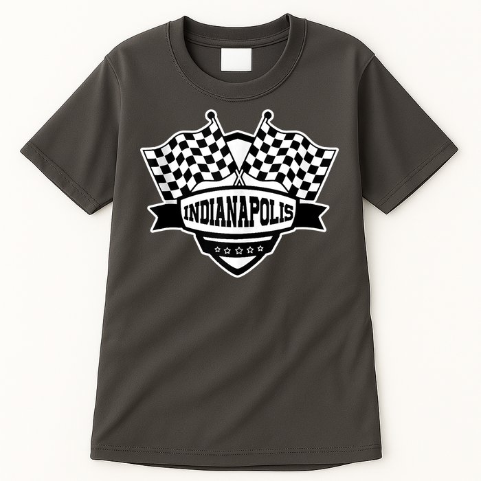 Indianapolis Racing Checkered Flag Tall T-Shirt