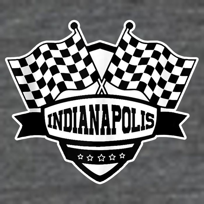 Indianapolis Racing Checkered Flag Tall T-Shirt