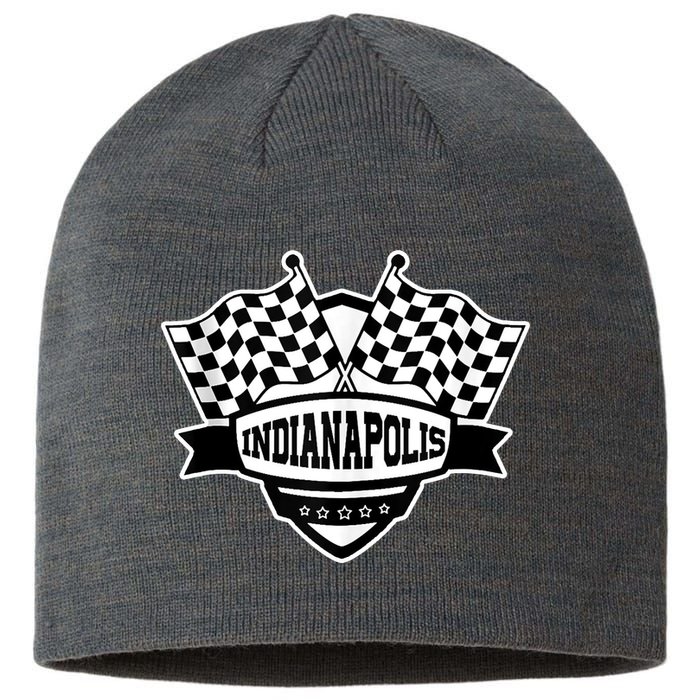 Indianapolis Racing Checkered Flag Sustainable Beanie