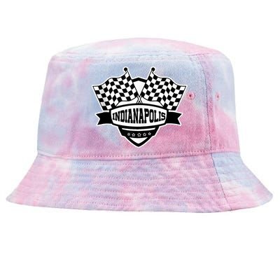 Indianapolis Racing Checkered Flag Tie-Dyed Bucket Hat