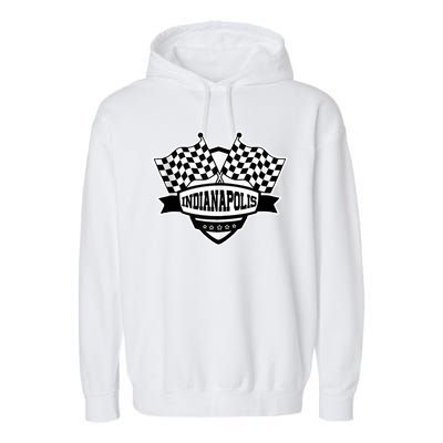 Indianapolis Racing Checkered Flag Garment-Dyed Fleece Hoodie