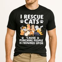 I Rescue Cats Because Punching People Is Frowned Upon Cooling Performance Crew T-Shirt