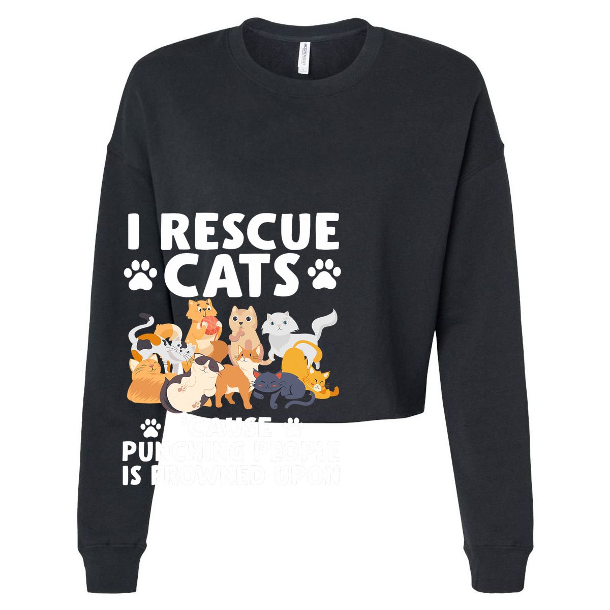 I Rescue Cats Because Punching People Is Frowned Upon 15oz Campfire Ceramic Mug