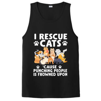 I Rescue Cats Because Punching People Is Frowned Upon PosiCharge Competitor Tank
