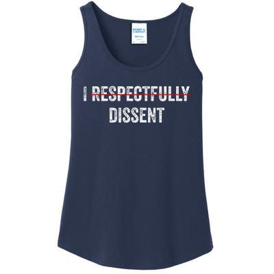 I Respectfully Dissent Ladies Essential Tank