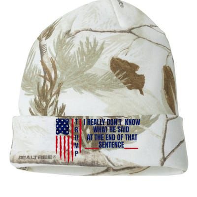 I Really DonT Know What He Said At The End Of That Sentence Kati Licensed 12" Camo Beanie