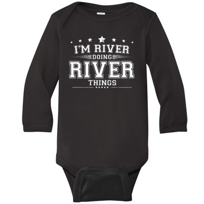 Im River Doing River Things Baby Long Sleeve Bodysuit