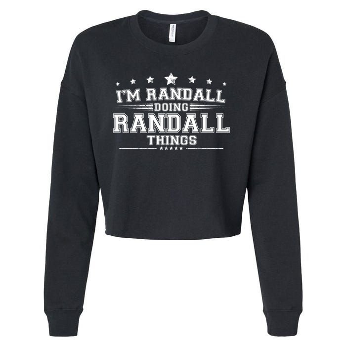 Im Randall Doing Randall Things Cropped Pullover Crew