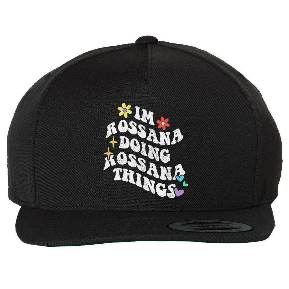 Im Rossana Doing Rossana Things Wool Snapback Cap