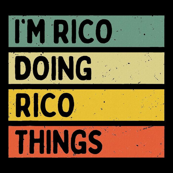 IM Rico Doing Rico Things Funny Personalized Quote T-Shirt