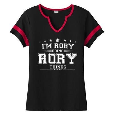 Im Rory Doing Rory Things Ladies Halftime Notch Neck Tee