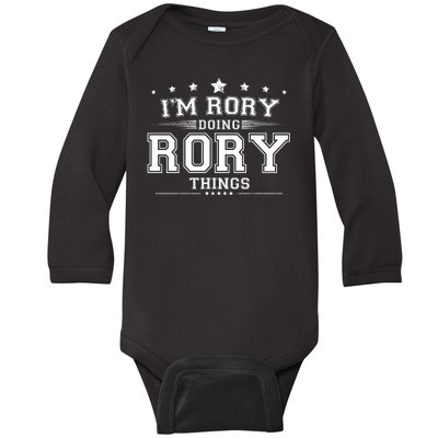 Im Rory Doing Rory Things Baby Long Sleeve Bodysuit