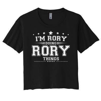 Im Rory Doing Rory Things Women's Crop Top Tee