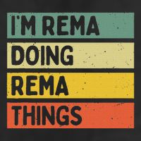 IM Rema Doing Rema Things Funny Personalized Quote 7 Panel Mesh Trucker Snapback Hat