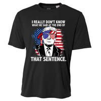 I Really Don’T Know What He Said At The End Of That Sentence Cooling Performance Crew T-Shirt