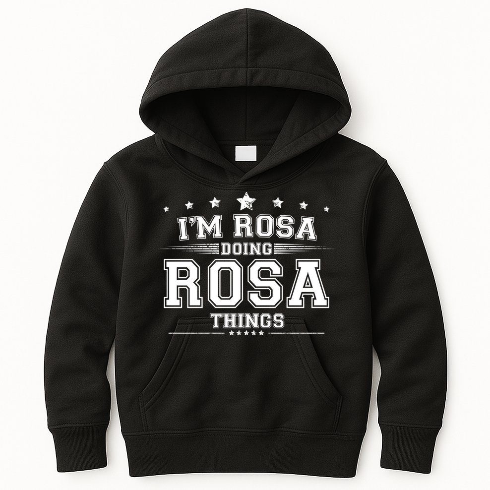 Im Rosa Doing Rosa Things Kids Hoodie