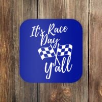 It's Race Day Y'all Checkered Flag Racing Track Design Great Gift Coaster