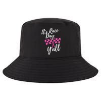 It's Race Day Y’all Checkered Flag Pit Crew Racing Track Gift Cool Comfort Performance Bucket Hat