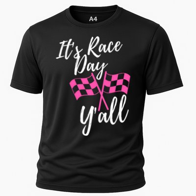 It's Race Day Y’all Checkered Flag Pit Crew Racing Track Gift Performance Shirt