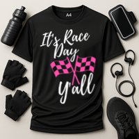 It's Race Day Y’all Checkered Flag Pit Crew Racing Track Gift Performance Shirt