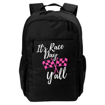 It's Race Day Y’all Checkered Flag Pit Crew Racing Track Gift Backpack