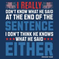 I Really DonT What He Said At The End Of That Sentence Poster