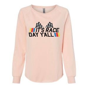 Its Race Day Yall Funny Racing Drag Car Truck Track Womens Womens California Wash Sweatshirt